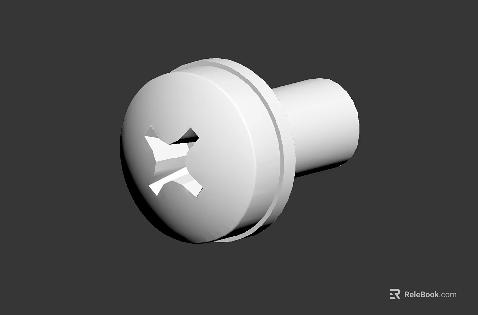 High Quality Hardware Tools Cross Slot Screw with Standard Head and Strong Grip 3d model 