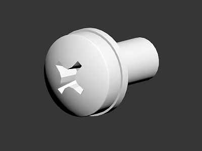 High Quality Hardware Tools Cross Slot Screw with Standard Head and Strong Grip 3d model