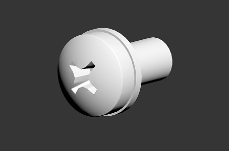 modern screw 3d model