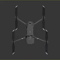 Modern Gray Quadcopter Drone With High Resolution Camera And Four Propellers