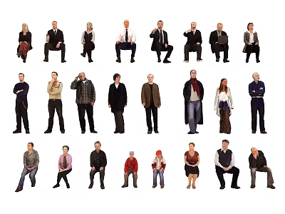 Modern Multiplayer Characters 3d model