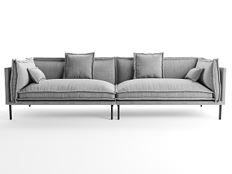 Modern double sofa 3d model