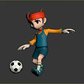 A Child Wearing Red Headband Actively Playing Soccer With Classic Black And White Ball