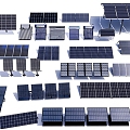 Solar Photovoltaic Panel Solar Water Heater Solar Power Panel Panel Photovoltaic Panel Solar Panel 3d model