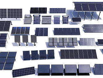 Solar Photovoltaic Panel Solar Water Heater Solar Power Panel Photovoltaic Panel Solar Panel 3d model