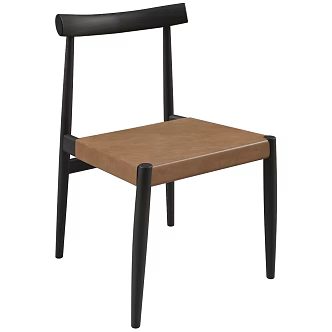 MDF Italia Antique Single Chair Vintage Single Chair Dining Chair Leather Dining Chair Solid Wood Dining Chair 3d model