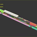 Yellow Train Single Carriage With White Top And Rail Track Base
