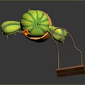 Green Cactus With Smiling Face And Orange Flower In Orange Pot Wooden Sign Free Hugs