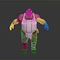Bald Man With Arm Tattoos Wearing White Undershirt Overalls Utility Belt Brown Boots And Gloves
