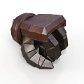 Sturdy Industrial Mechanical Claw Device With Metal Construction And Brown Black Design