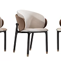 Modern Accent Chair Design With Upholstered Seat Curved Backrest And Metal Legs