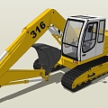 Excavator 3d model