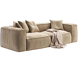 modern double sofa 3d model