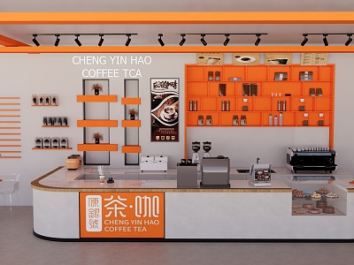 Catering space tooling coffee shop dessert shop milk tea shop hotpot shop barbecue shop candy shop Chinese restaurant snack shop model