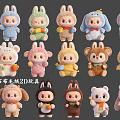 Labubu Plush 2D Toys With Cute Animal Shaped Designs And Various Soft Stuffed Figures