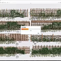 Various Bamboo And Wooden Garden Fences With Green Vines And Plants Design