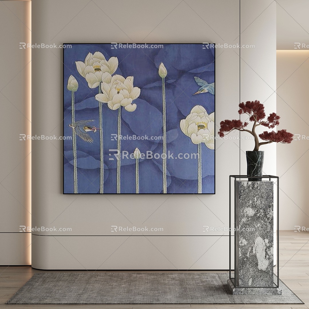 New Chinese Decorative Painting 3d model