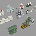 modern industrial equipment plant equipment 3d model