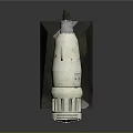 White Handheld Power Tool With Red Button And Black Base Stand