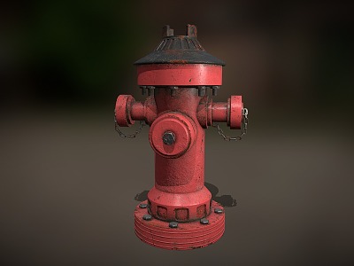 Industrial LOFT fire hydrant road fire hydrant fire fighting facilities model