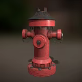 Red Fire Hydrant Essential Public Fire Safety Equipment for Emergency Fire Response 3d model