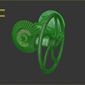 Industrial LOFT gear big gear small gear cast iron gear 3d model