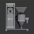 Stainless Steel Industrial Grinder Machine with Hopper Feed and Discharge Outlet