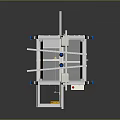 Industrial Automated Production Conveyor System With Aluminum Frame Overhead Structure And Control Box