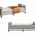 Modern Sofa Stool Sofa Stool Chaise 3d model