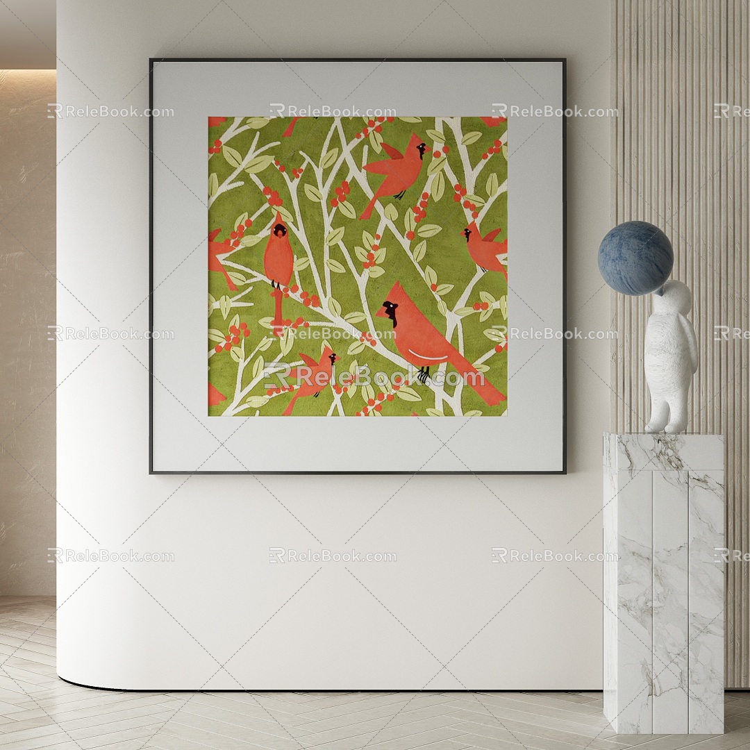 modern decorative painting 3d model