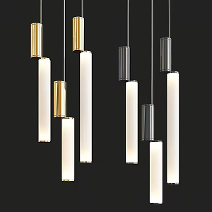 Modern chandelier signal vertical 3d model