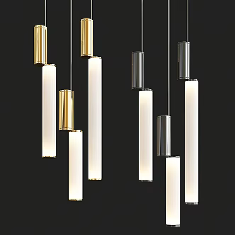 Modern chandelier signal vertical 3d model