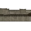 modern multi-person sofa Minotti shaped sofa sofa sofa sofa multi-person sofa 3d model