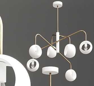 Modern chandelier geometric chandelier 3d model