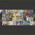 Colorful Multi Level Architecture Miniature Model With Detailed Room Layouts And Decor