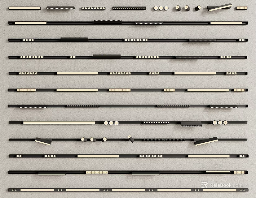 Downlights And Spotlights With Modern Design And Various Styles For Interior Lighting 3d model 