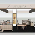 Aiyansa Luxury Jewelry Store Modern Interior With Glass Display Cases And Wooden Counters