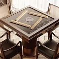 Table and Chair Combination 3d model