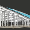 Modern Pergola With Geometric Metal Frame And Multi Layered Open Roof