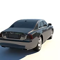 Luxury Black And Purple Sedan With Front Grille And Silver Wheels