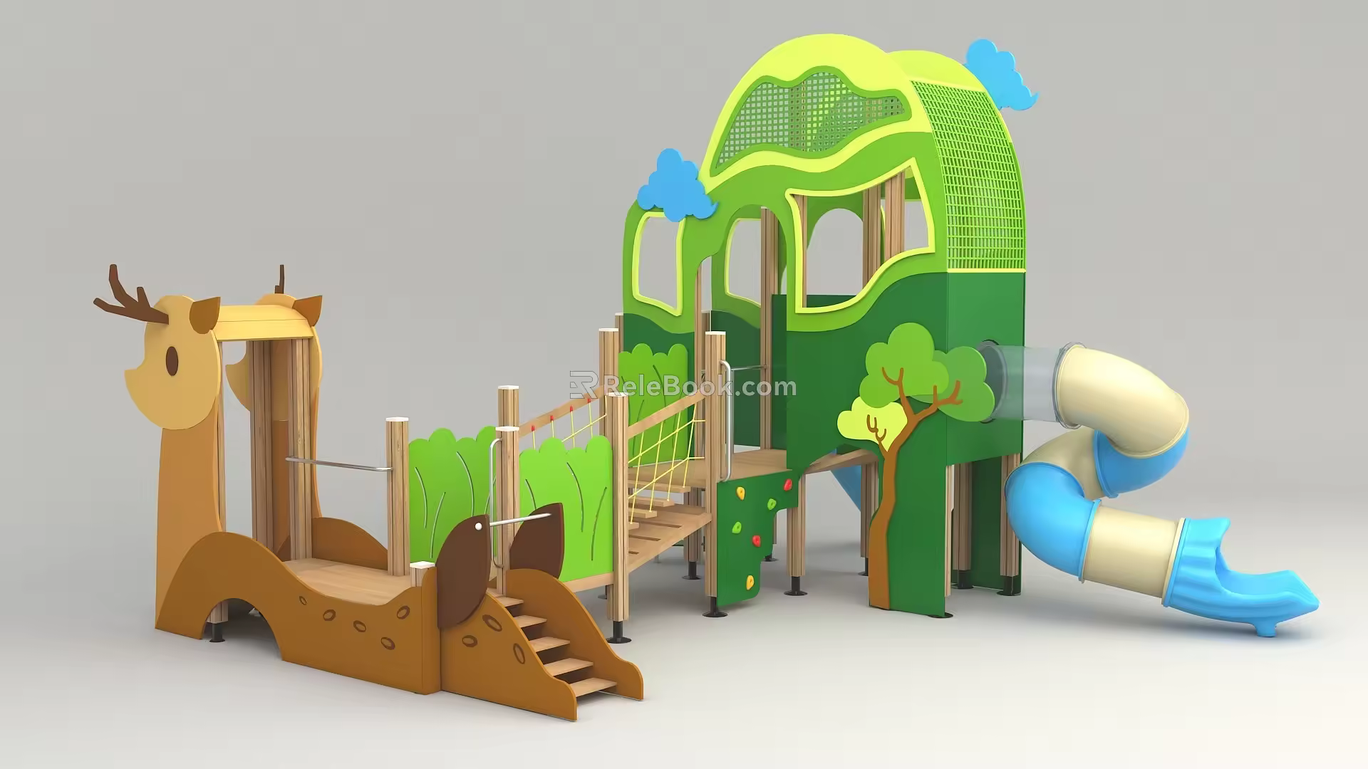 Fawn Slide No Power Equipment Combination Slide 3d model