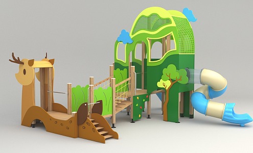 Fawn Slide No Power Equipment Combination Slide 3d model