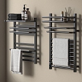 Towel Rack Electric Heating Towel Rack Towel Rack Storage Rack Bathroom Supplies 3d model