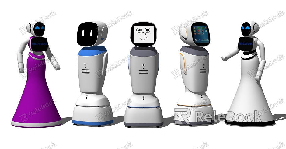 Modern Robot Bank Artificial Intelligence Robot model