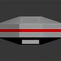 White Medical Equipment With Red Cross And Modern Layered Reflective Structure