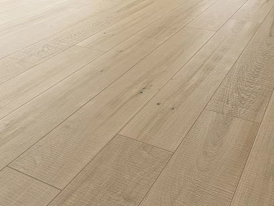 Natural Light Oak Wooden Floor Plank Design With Smooth Surface And Wood Grain 3d model