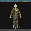 Game characters Game characters have bones and skins. 3d model