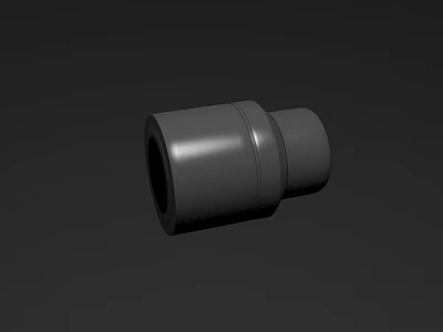 Modern Dining Table Featuring Black Cylindrical Metal Connector With Smooth Surface 3d model