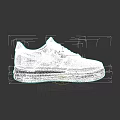 Black And White Sneakers With Star Logo Ape Head Design And White Laces