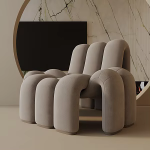 modern leisure chair 3d model